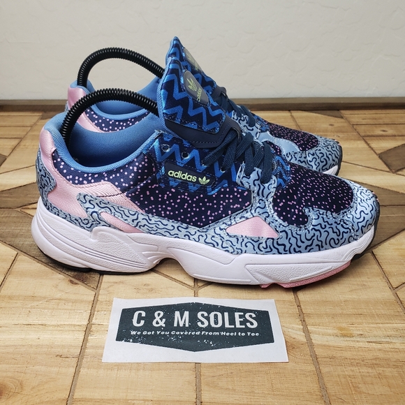 adidas falcon blue pink